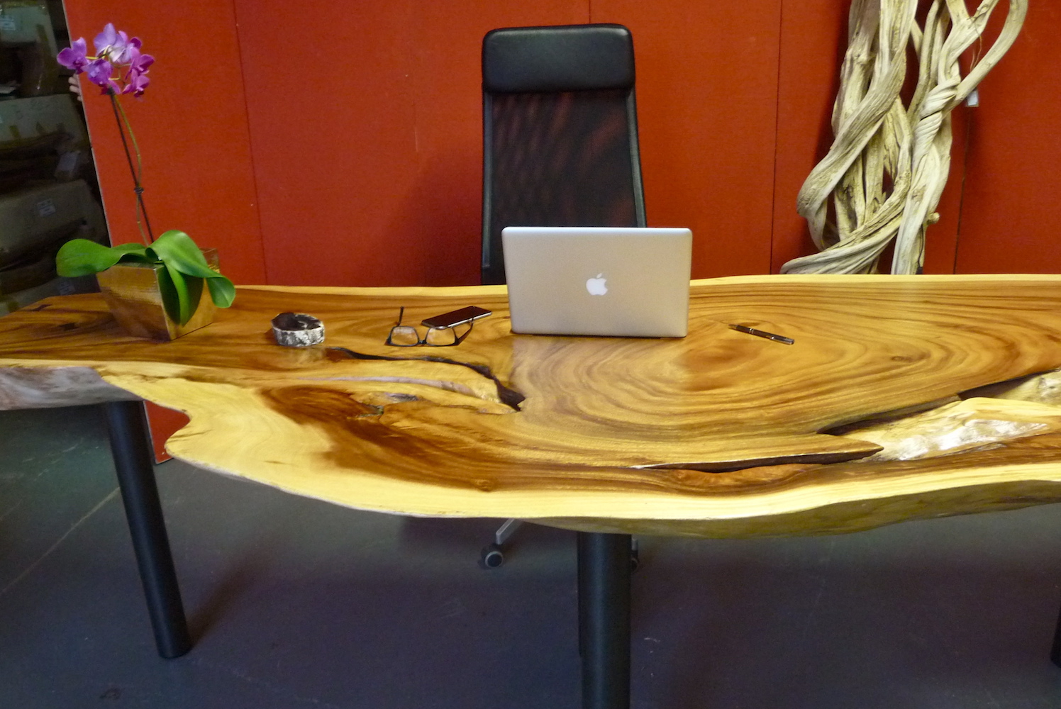 Tisch 263cm aus Suar Holz, Esstisch Schreibtisch Tisch 263cm aus Suar Holz, Esstisch Schreibtisch